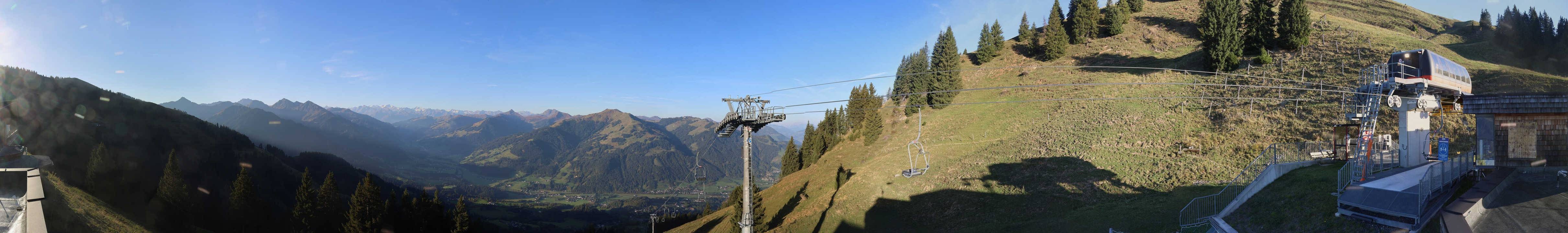 Archiv Foto Webcam Blick von der Bichlalm über Kitzbühel