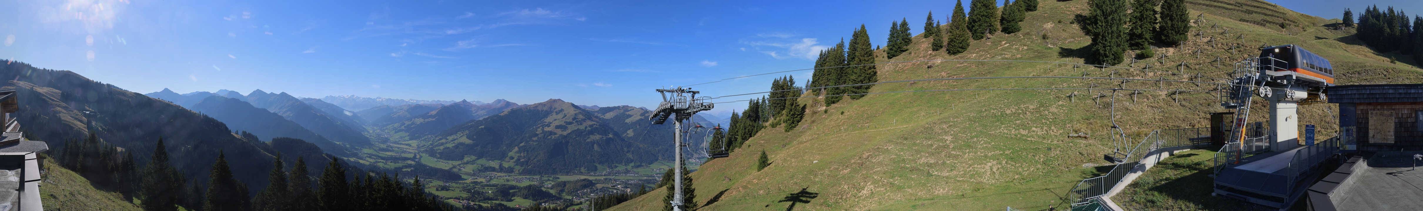 Archiv Foto Webcam Blick von der Bichlalm über Kitzbühel