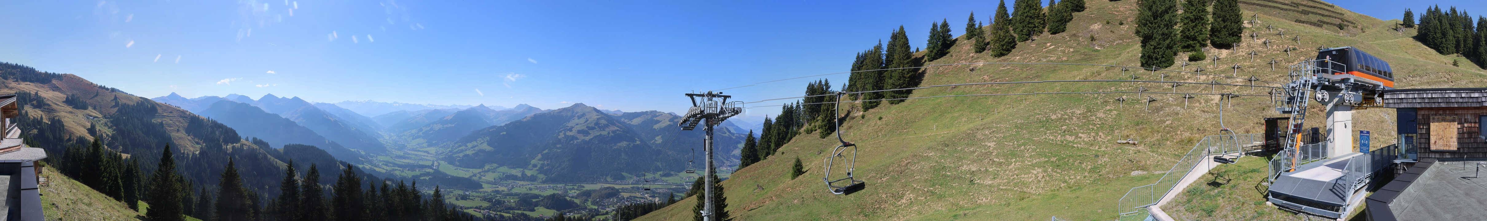 Archiv Foto Webcam Blick von der Bichlalm über Kitzbühel