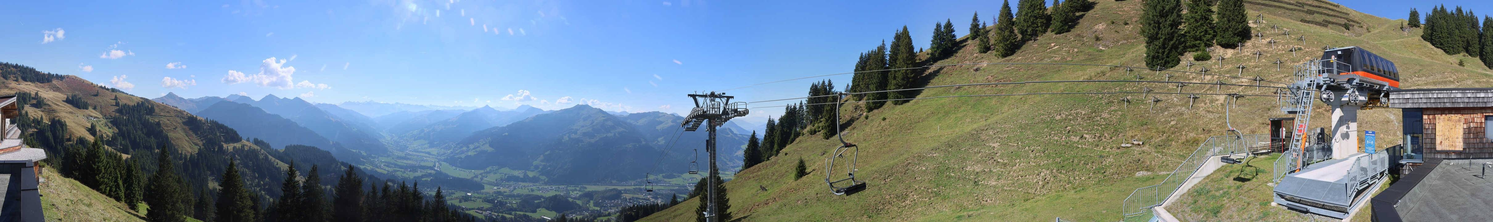 Archiv Foto Webcam Blick von der Bichlalm über Kitzbühel