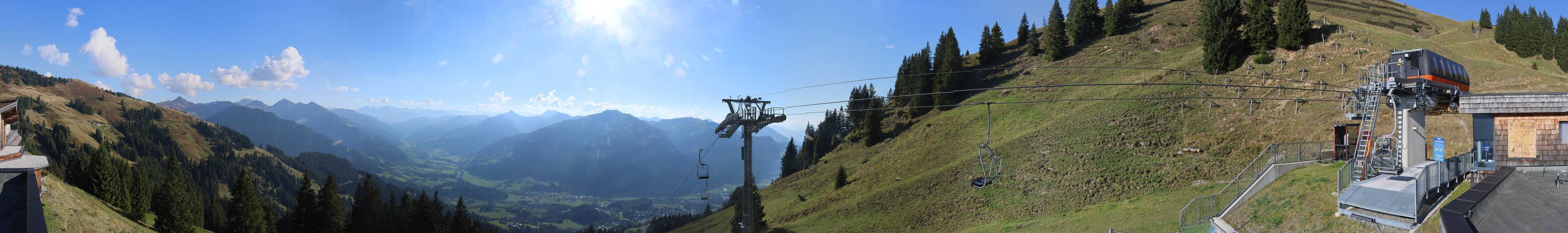 Archiv Foto Webcam Blick von der Bichlalm über Kitzbühel