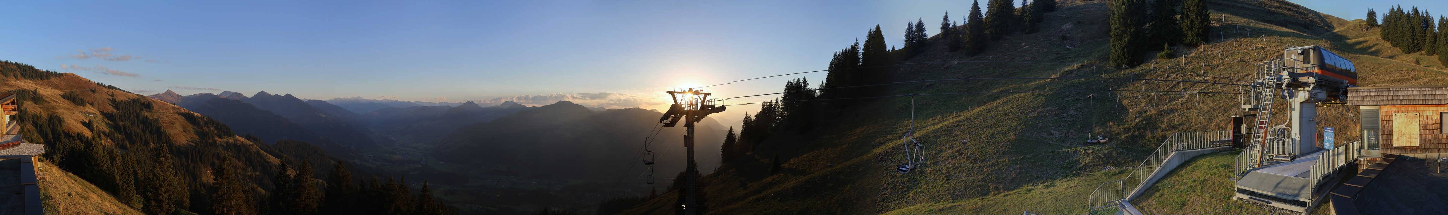 Archiv Foto Webcam Blick von der Bichlalm über Kitzbühel