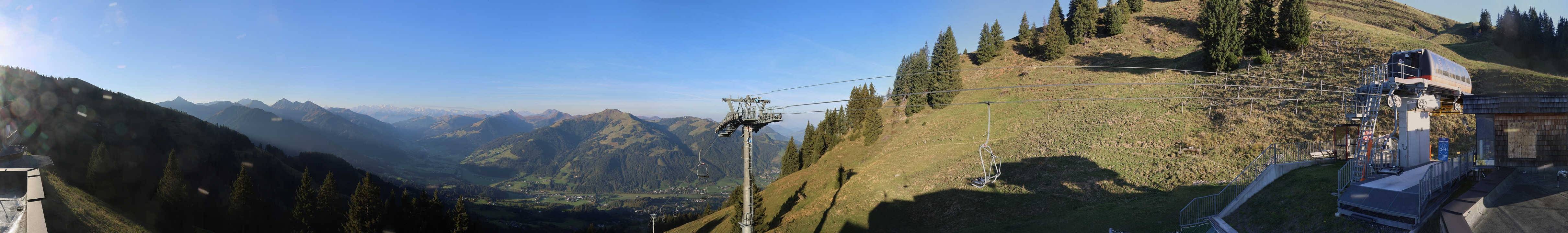 Archiv Foto Webcam Blick von der Bichlalm über Kitzbühel