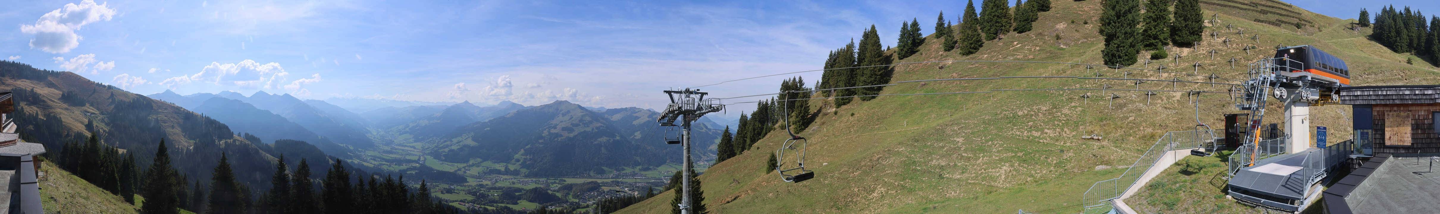 Archiv Foto Webcam Blick von der Bichlalm über Kitzbühel