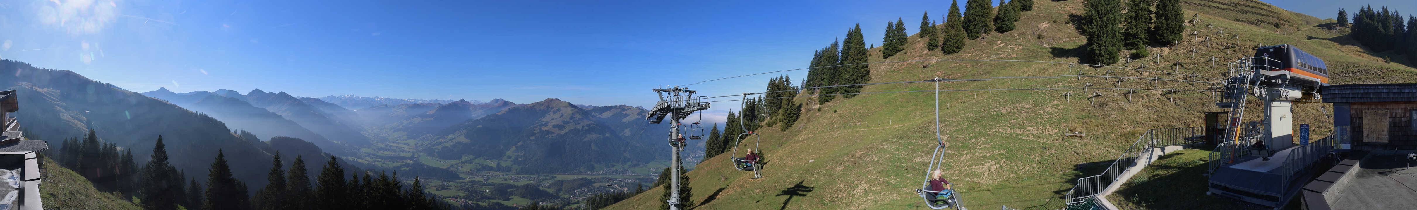 Archiv Foto Webcam Blick von der Bichlalm über Kitzbühel