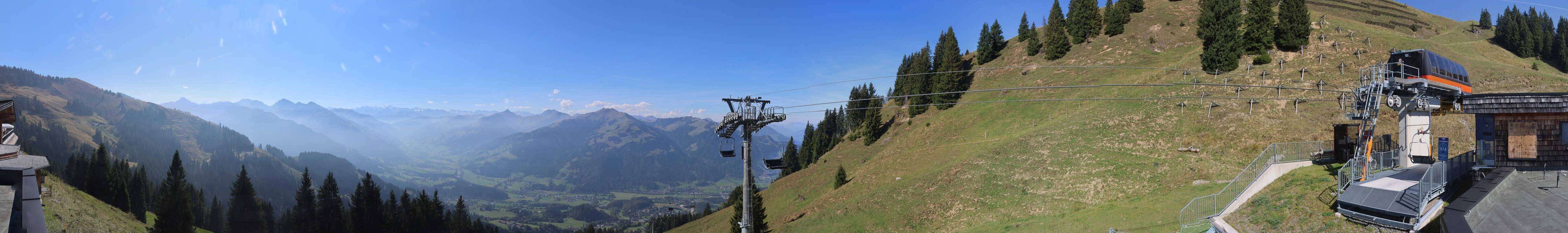 Archiv Foto Webcam Blick von der Bichlalm über Kitzbühel