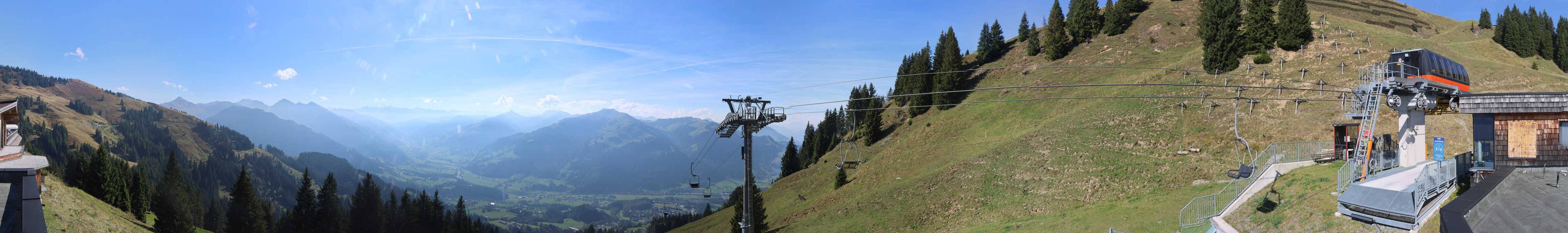 Archiv Foto Webcam Blick von der Bichlalm über Kitzbühel