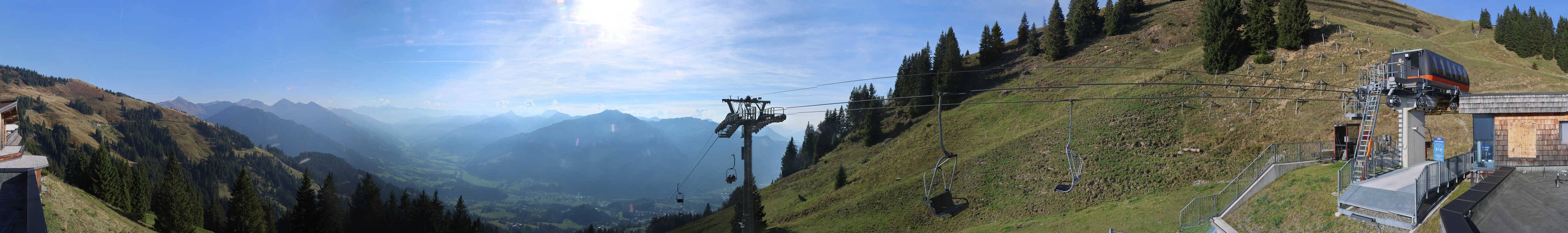 Archiv Foto Webcam Blick von der Bichlalm über Kitzbühel
