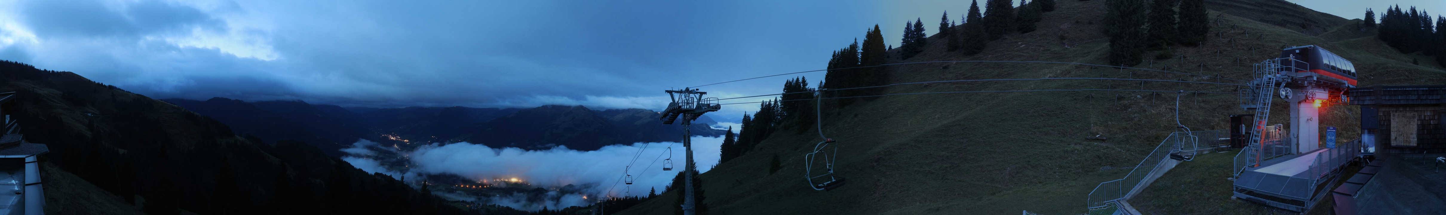 Archiv Foto Webcam Blick von der Bichlalm über Kitzbühel