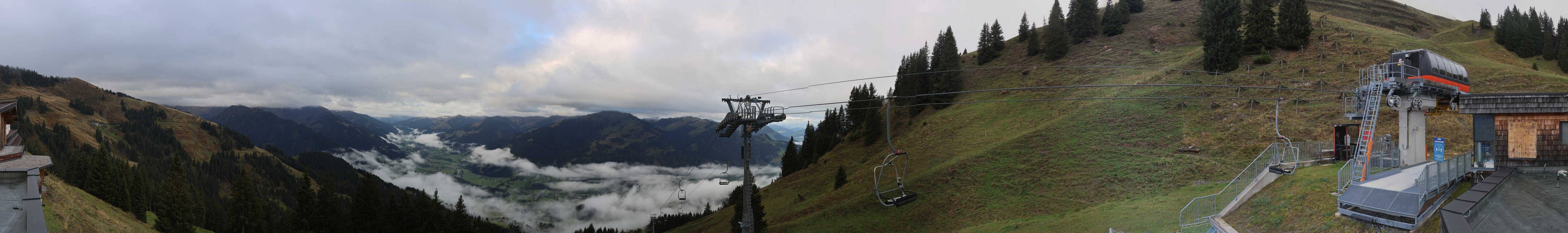 Archiv Foto Webcam Blick von der Bichlalm über Kitzbühel