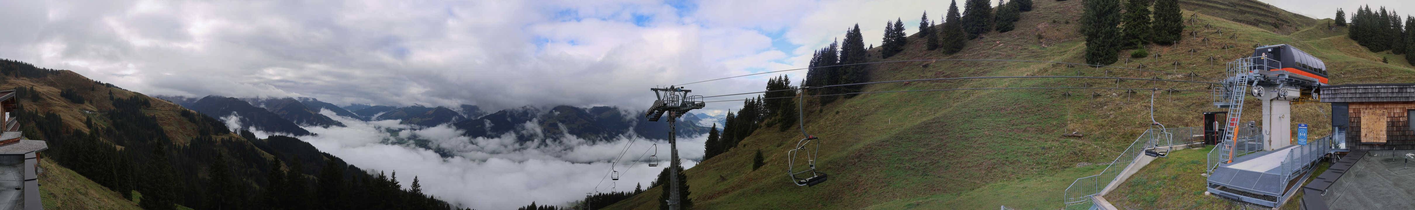 Archiv Foto Webcam Blick von der Bichlalm über Kitzbühel