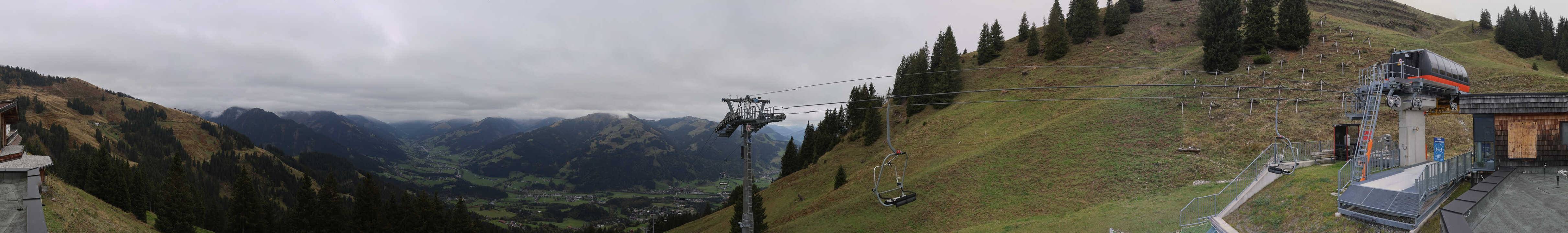 Archiv Foto Webcam Blick von der Bichlalm über Kitzbühel