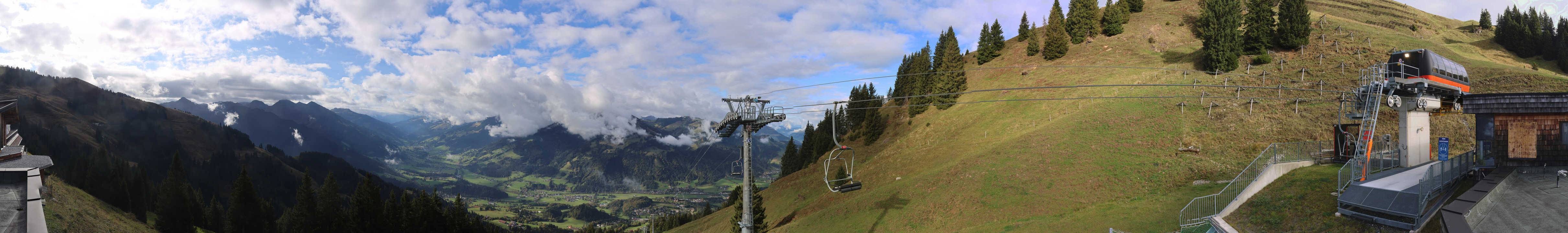 Archiv Foto Webcam Blick von der Bichlalm über Kitzbühel