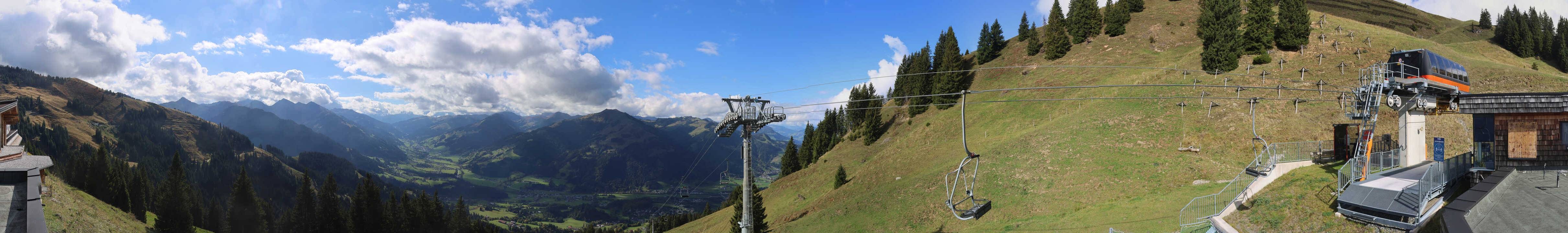 Archiv Foto Webcam Blick von der Bichlalm über Kitzbühel
