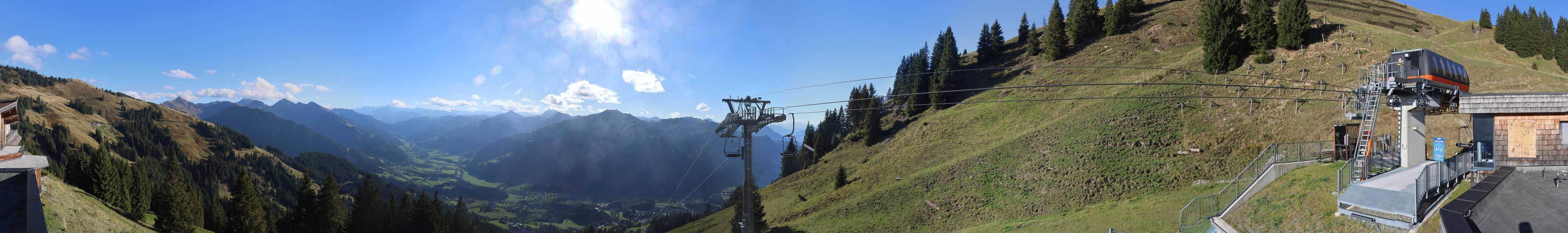 Archiv Foto Webcam Blick von der Bichlalm über Kitzbühel