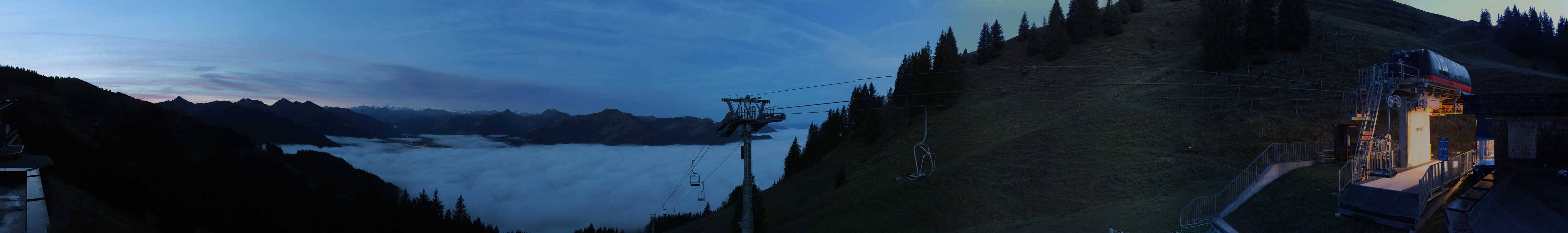 Archiv Foto Webcam Blick von der Bichlalm über Kitzbühel