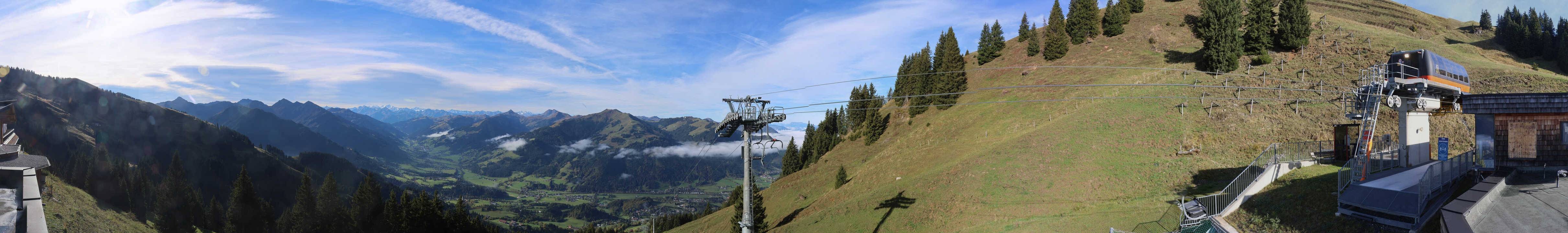 Archiv Foto Webcam Blick von der Bichlalm über Kitzbühel
