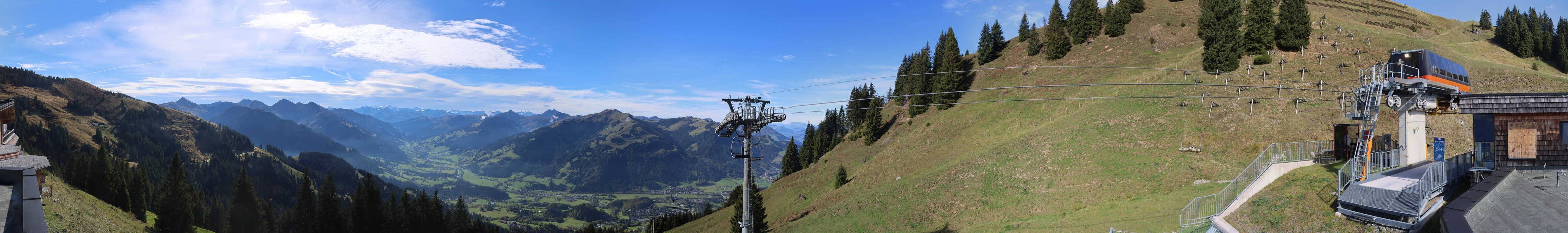 Archiv Foto Webcam Blick von der Bichlalm über Kitzbühel