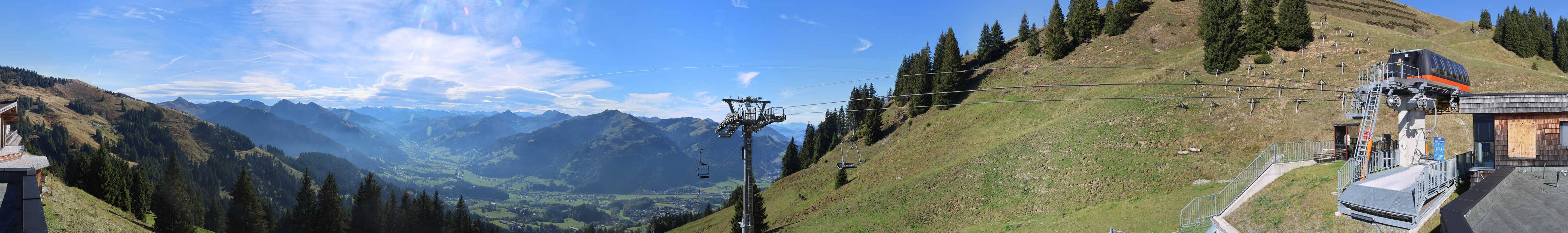 Archiv Foto Webcam Blick von der Bichlalm über Kitzbühel
