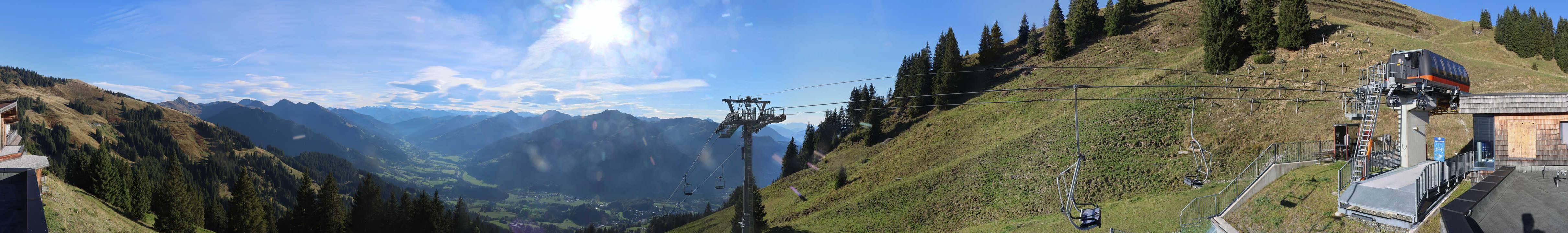 Archiv Foto Webcam Blick von der Bichlalm über Kitzbühel