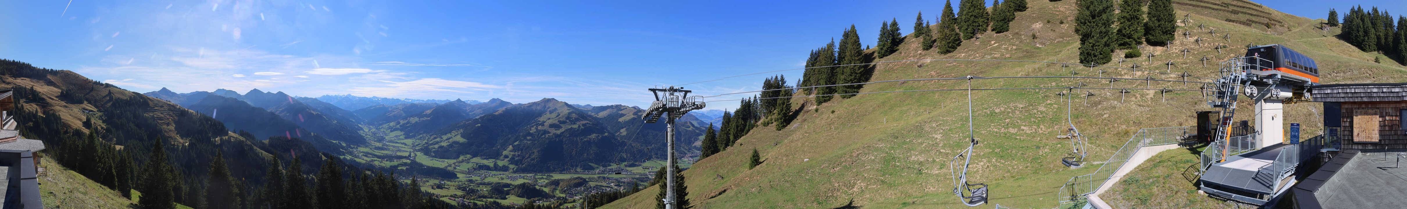 Archiv Foto Webcam Blick von der Bichlalm über Kitzbühel