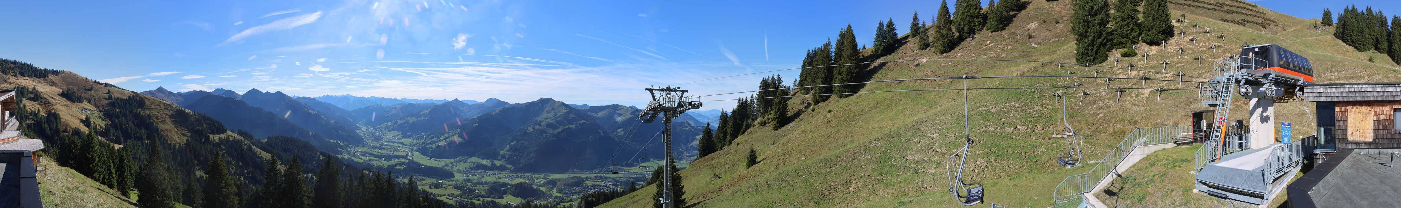 Archiv Foto Webcam Blick von der Bichlalm über Kitzbühel