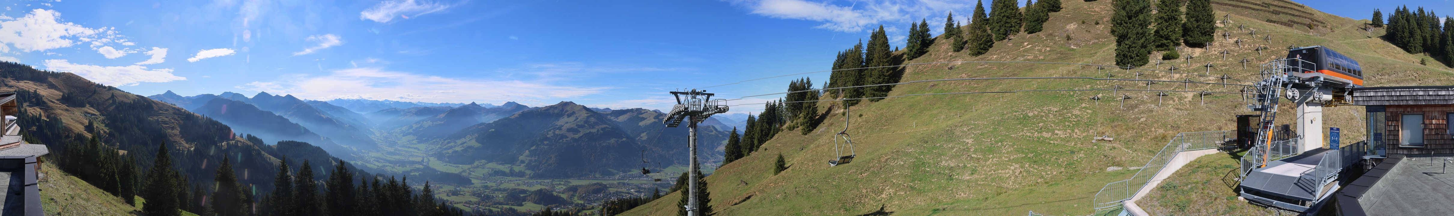 Archiv Foto Webcam Blick von der Bichlalm über Kitzbühel