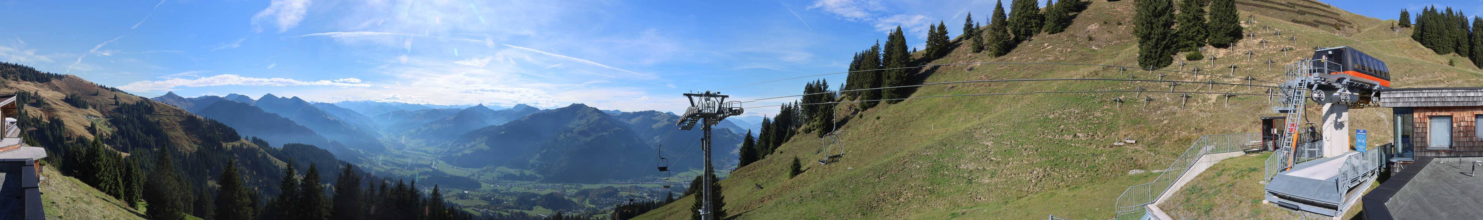 Archiv Foto Webcam Blick von der Bichlalm über Kitzbühel
