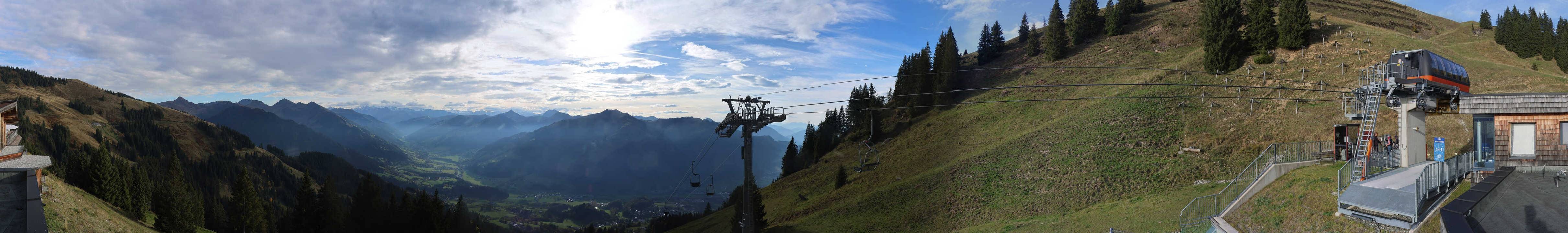 Archiv Foto Webcam Blick von der Bichlalm über Kitzbühel