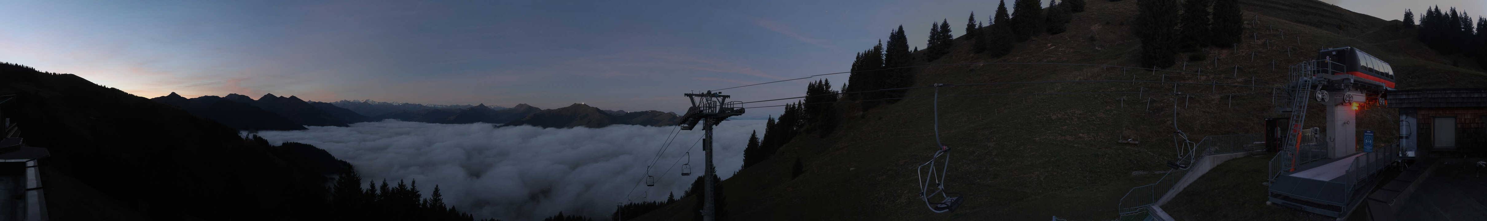 Archiv Foto Webcam Blick von der Bichlalm über Kitzbühel