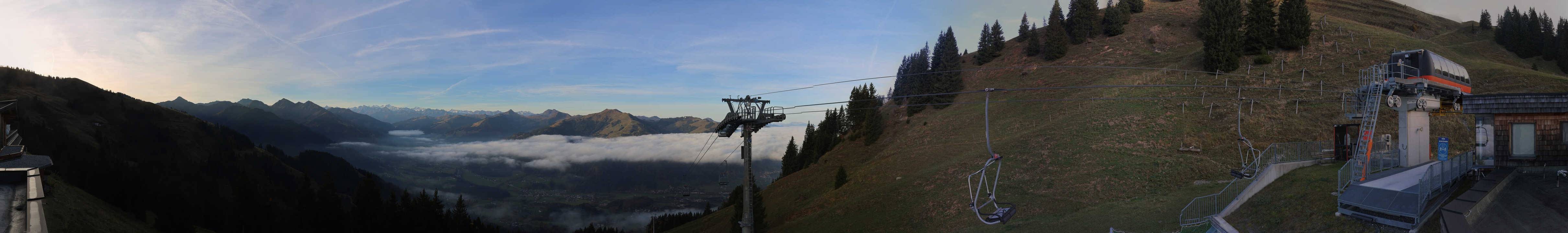 Archiv Foto Webcam Blick von der Bichlalm über Kitzbühel
