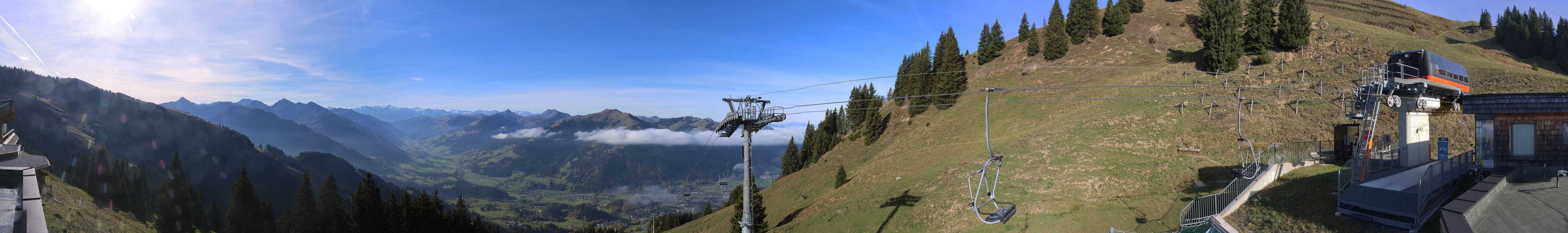 Archiv Foto Webcam Blick von der Bichlalm über Kitzbühel
