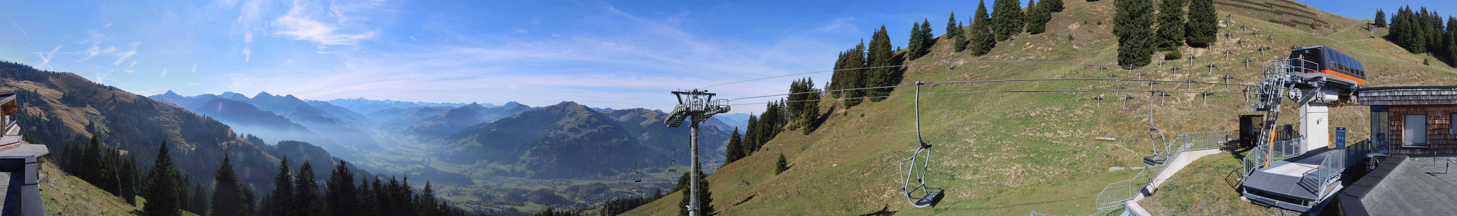 Archiv Foto Webcam Blick von der Bichlalm über Kitzbühel