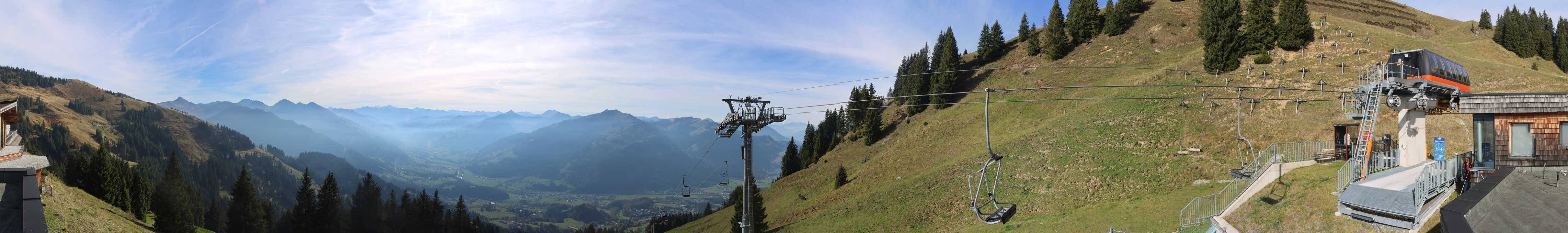 Archiv Foto Webcam Blick von der Bichlalm über Kitzbühel
