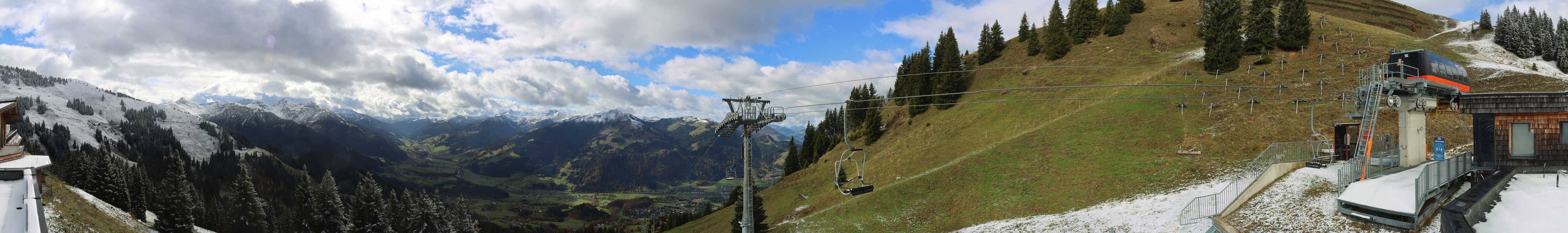 Archiv Foto Webcam Blick von der Bichlalm über Kitzbühel