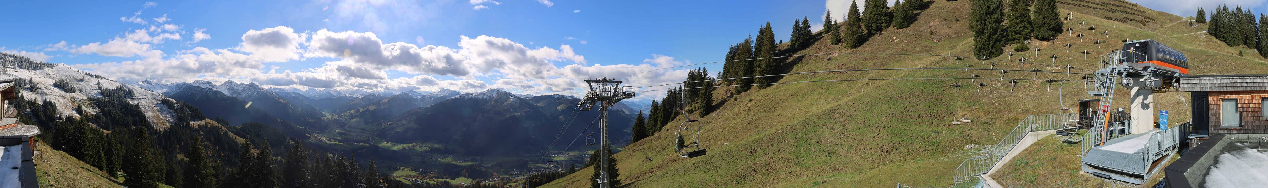 Archiv Foto Webcam Blick von der Bichlalm über Kitzbühel