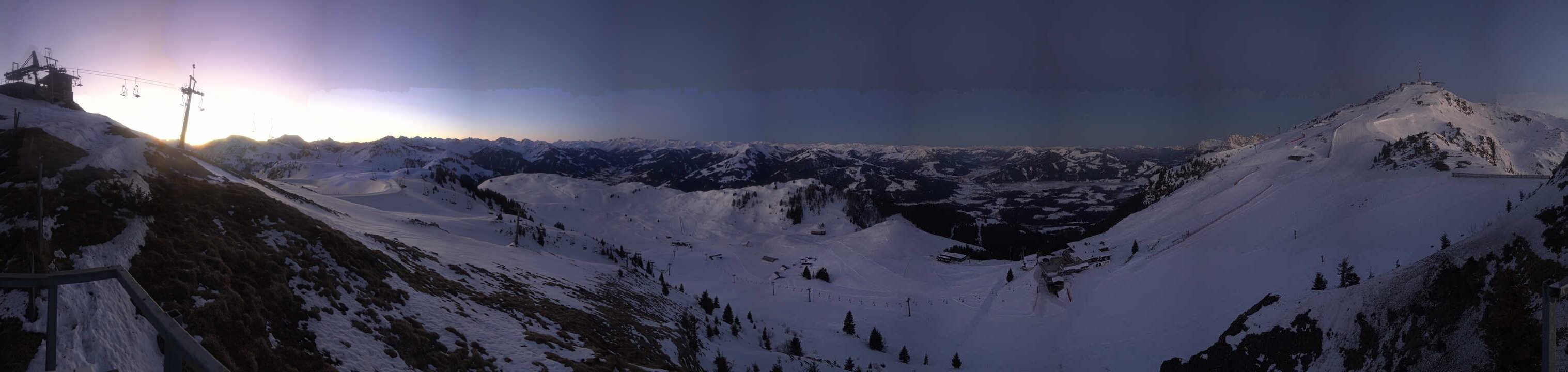 Archived image Webcam Kitzbüheler Hornköpfl - Tyrol