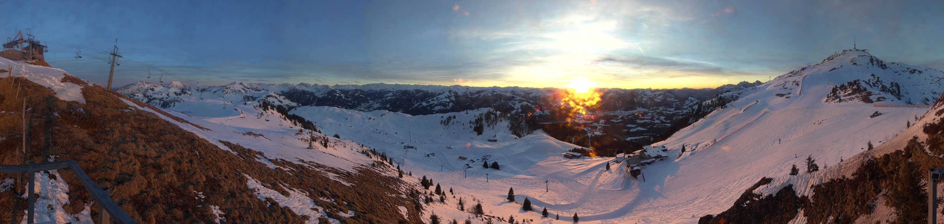 Archived image Webcam Kitzbüheler Hornköpfl - Tyrol