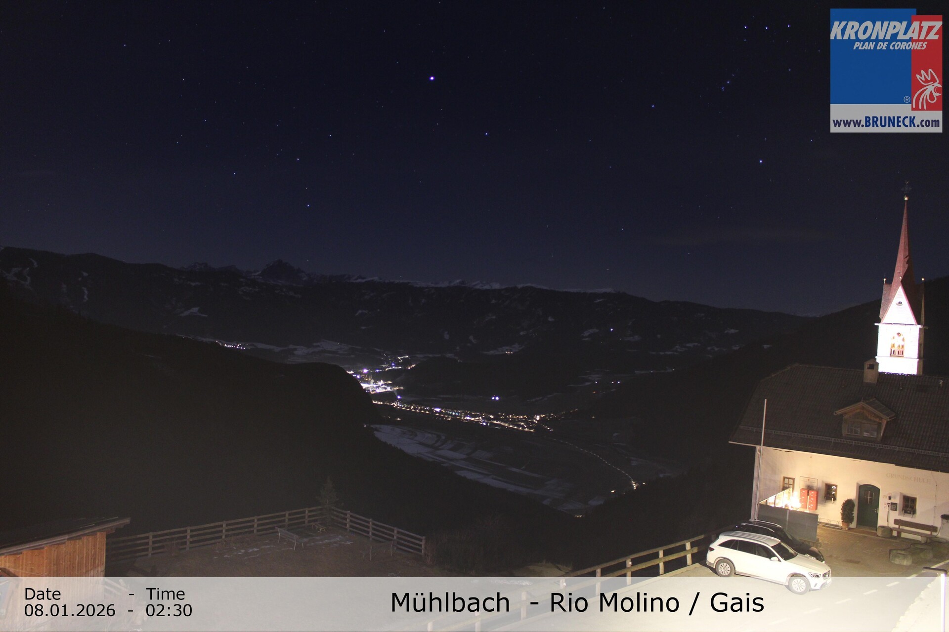 Archiv Foto Webcam Blick auf Gais im Tauferer Ahrntal