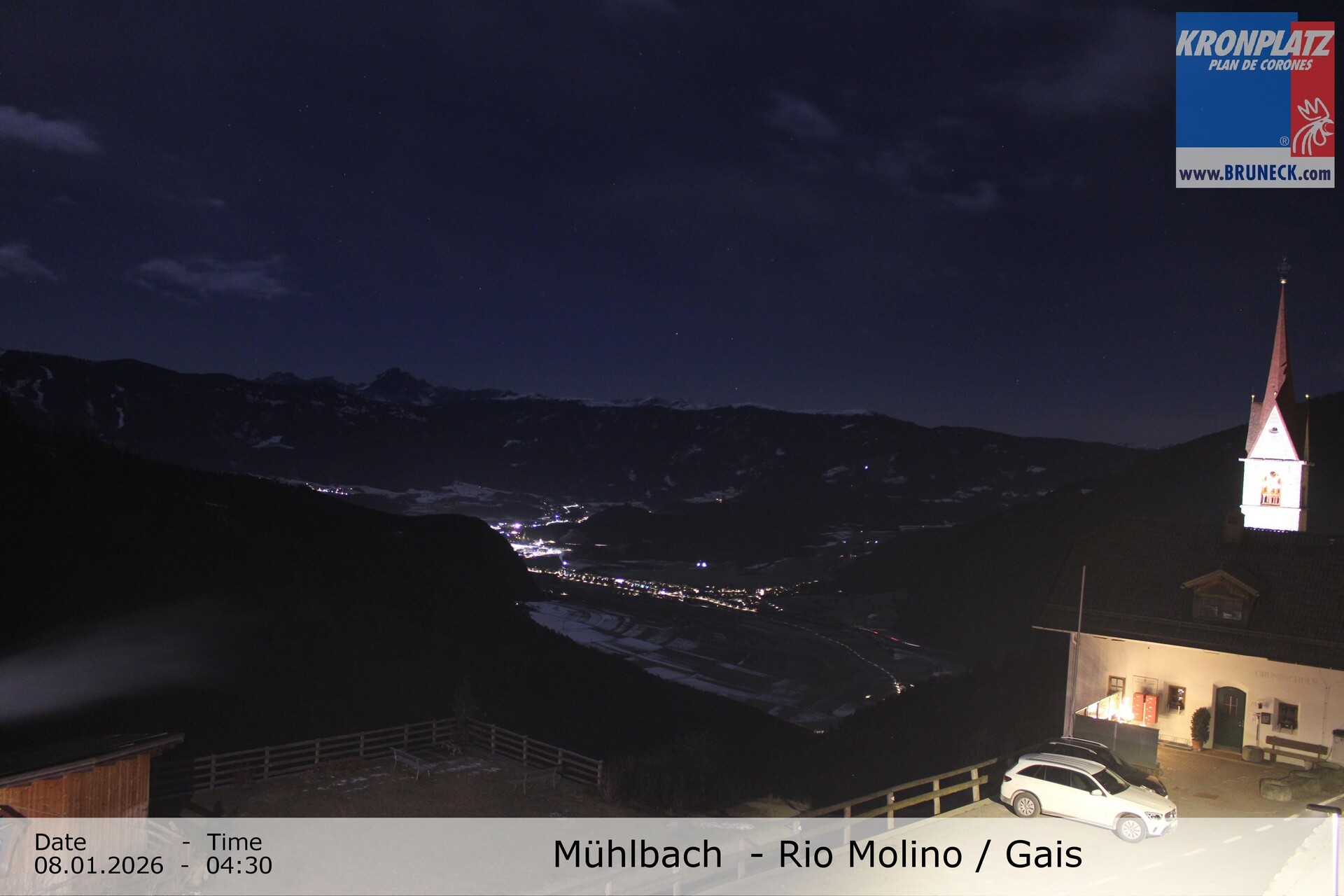 Archiv Foto Webcam Blick auf Gais im Tauferer Ahrntal