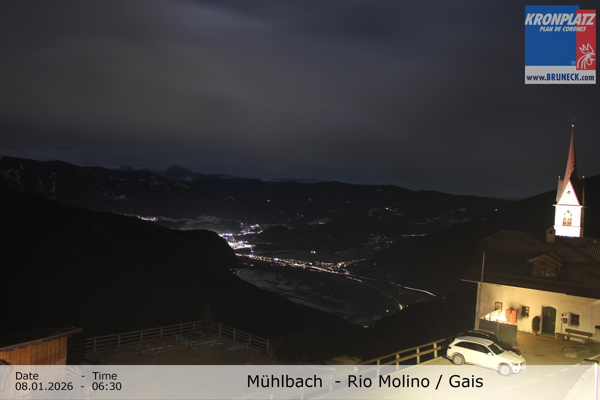 Archiv Foto Webcam Blick auf Gais im Tauferer Ahrntal