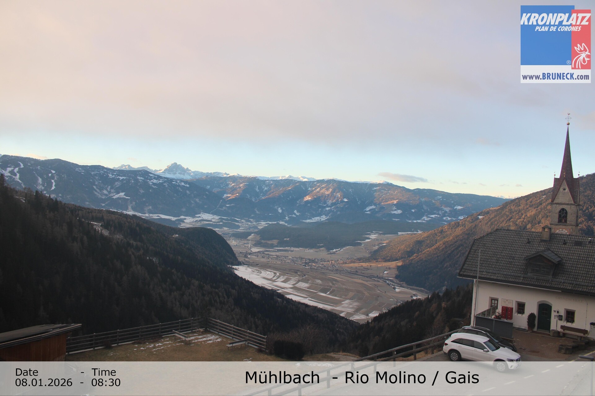 Archiv Foto Webcam Blick auf Gais im Tauferer Ahrntal