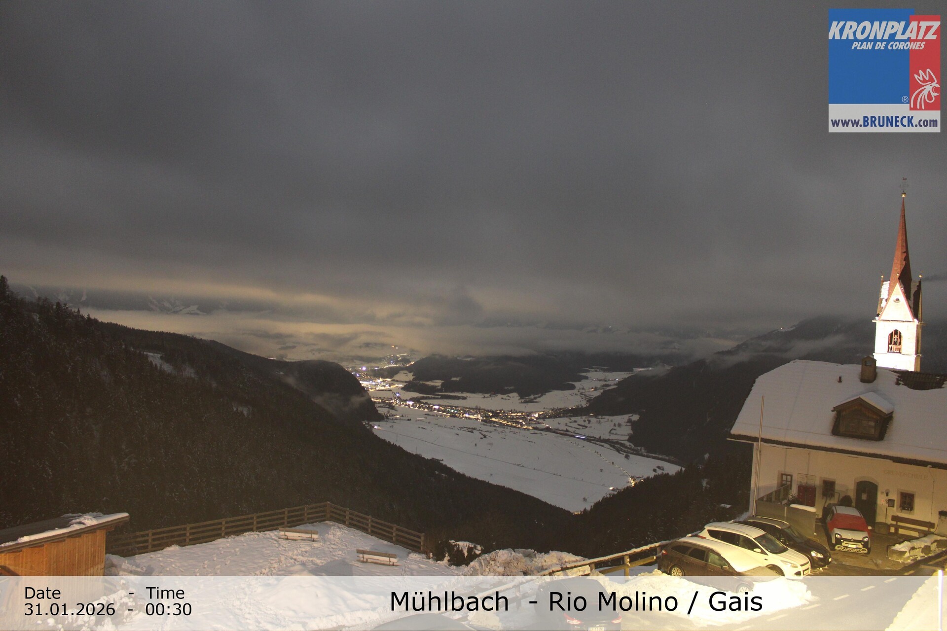 Archiv Foto Webcam Blick auf Gais im Tauferer Ahrntal