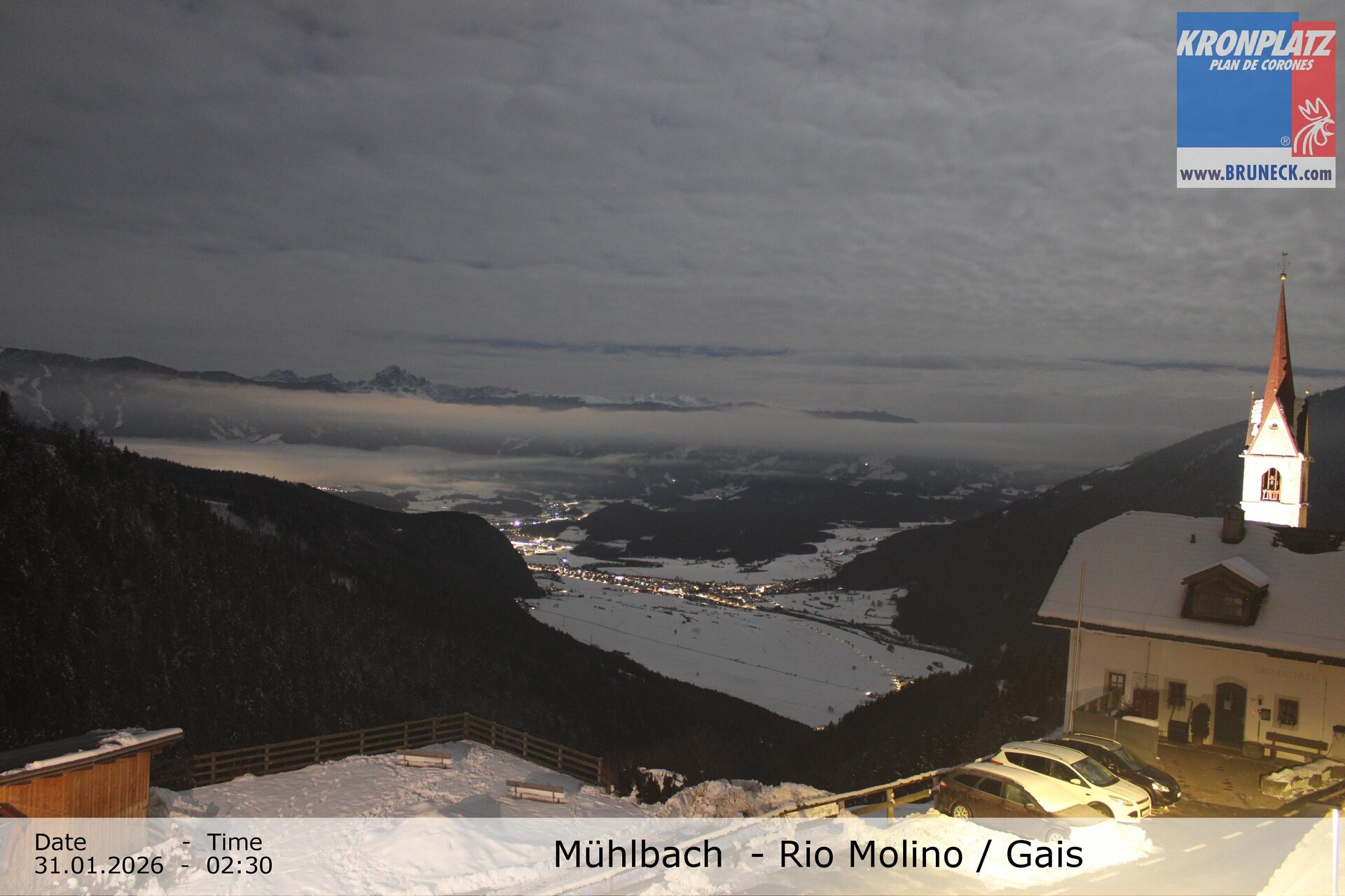Archiv Foto Webcam Blick auf Gais im Tauferer Ahrntal