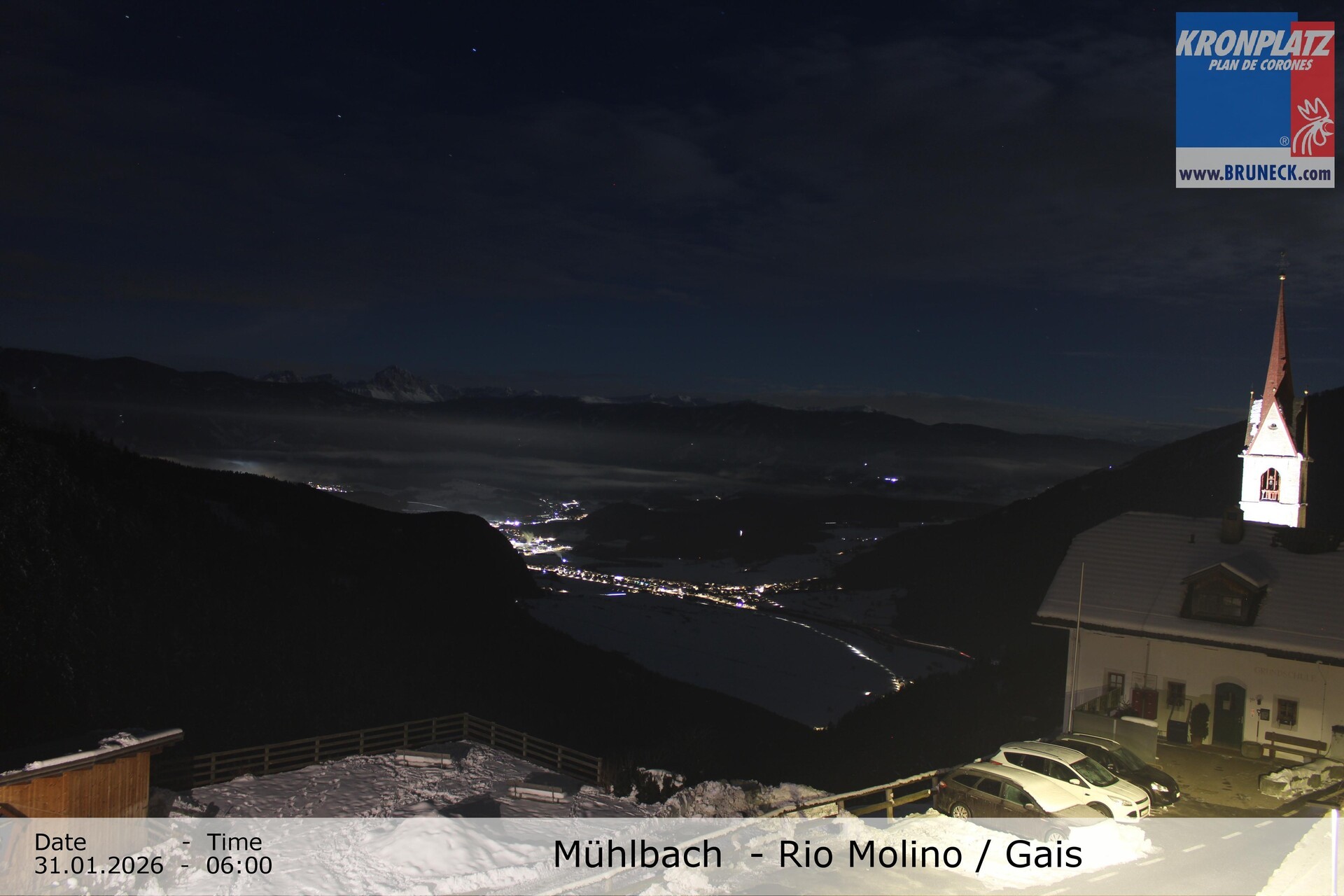 Archiv Foto Webcam Blick auf Gais im Tauferer Ahrntal