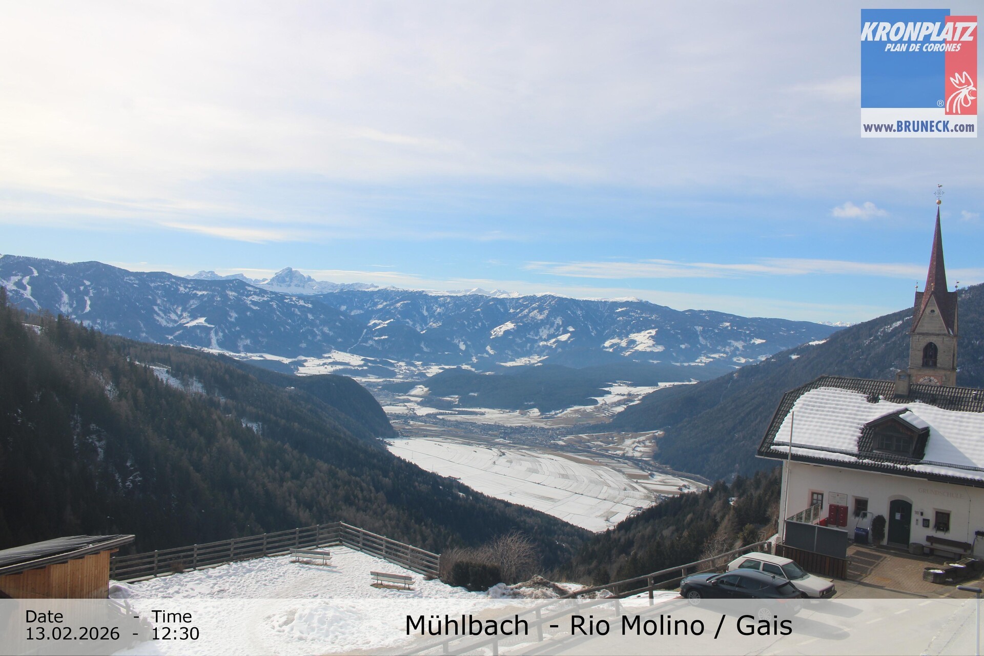 Archiv Foto Webcam Blick auf Gais im Tauferer Ahrntal