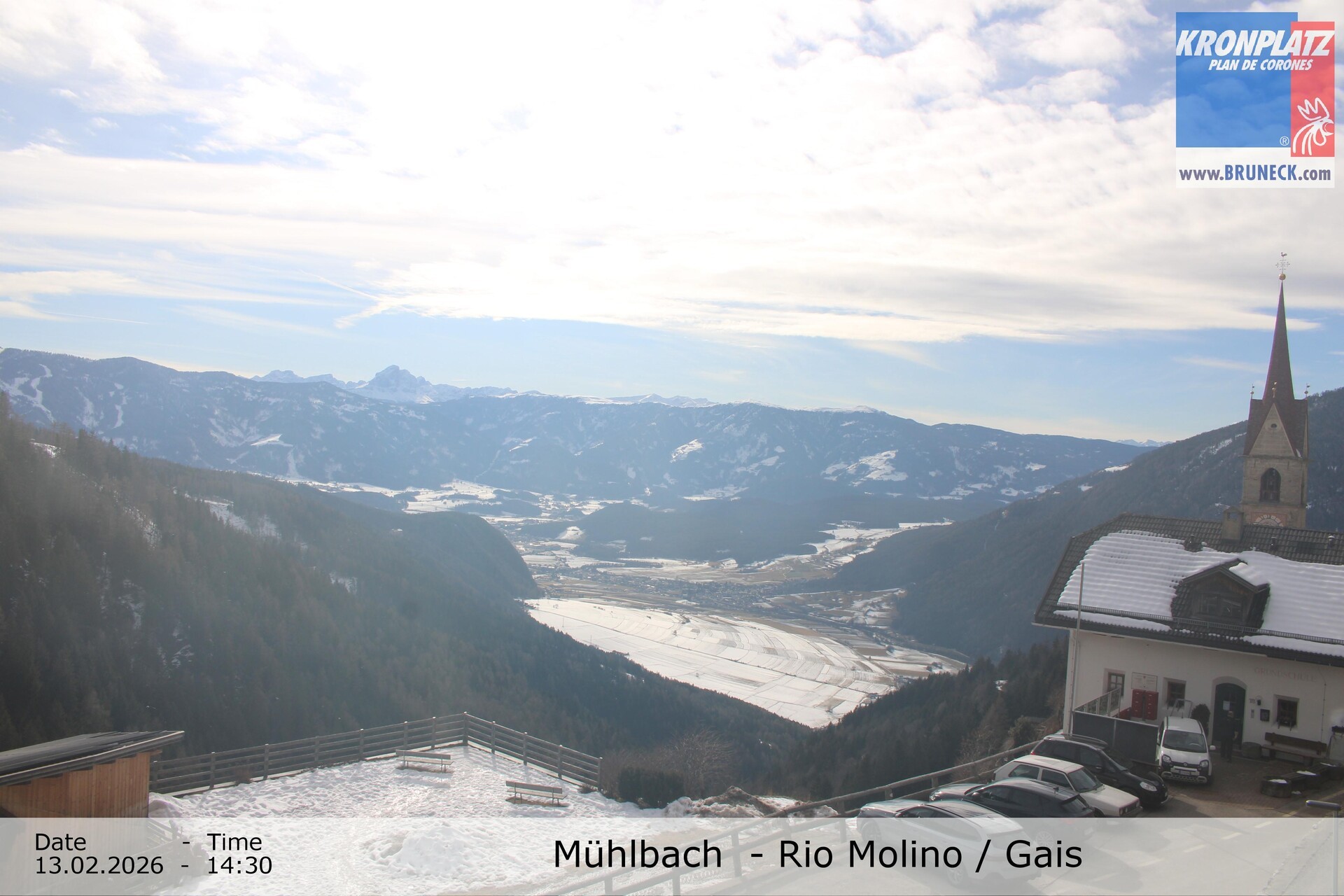 Archiv Foto Webcam Blick auf Gais im Tauferer Ahrntal