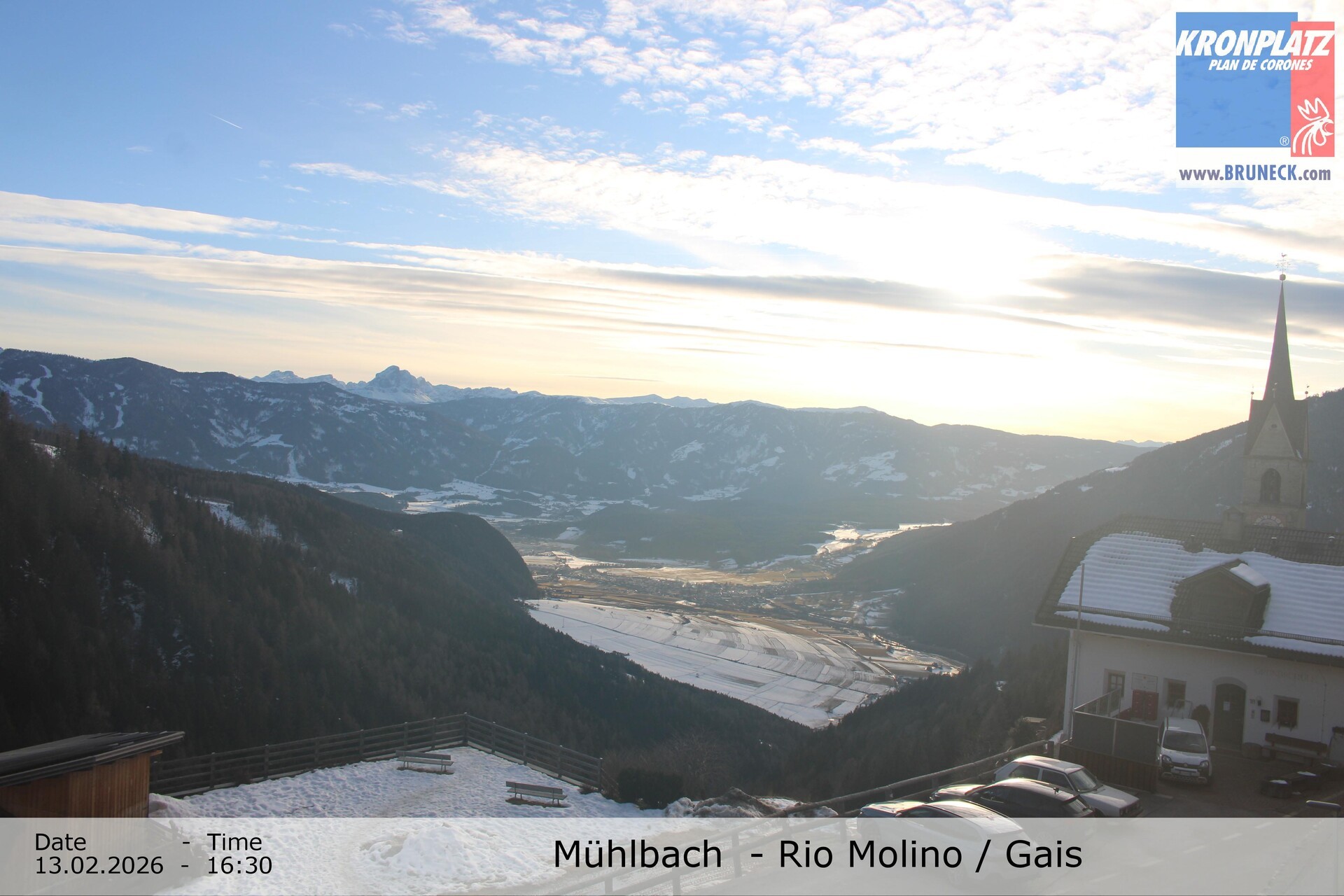 Archiv Foto Webcam Blick auf Gais im Tauferer Ahrntal