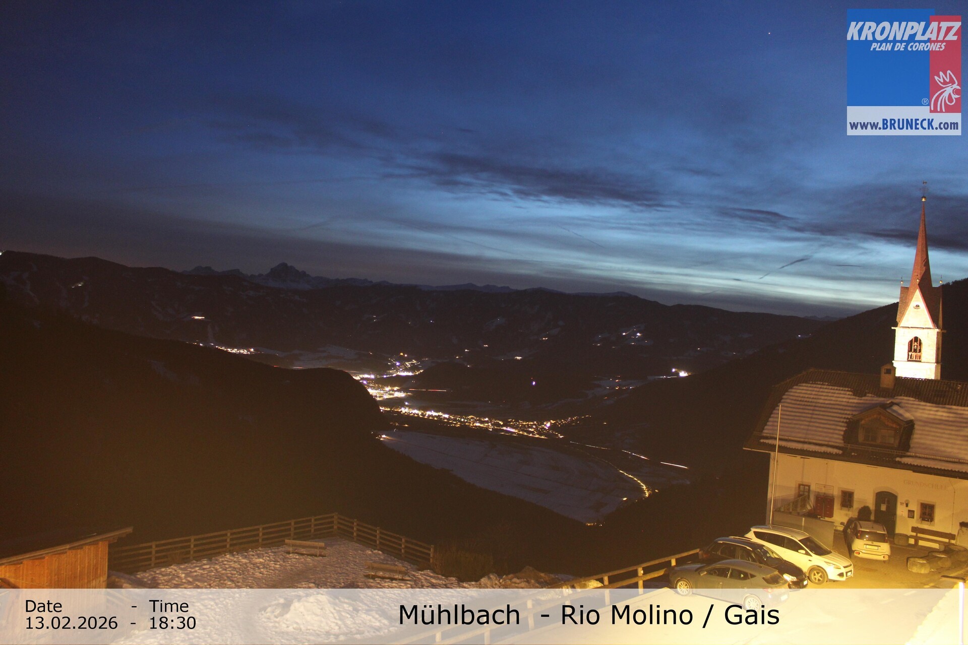 Archiv Foto Webcam Blick auf Gais im Tauferer Ahrntal