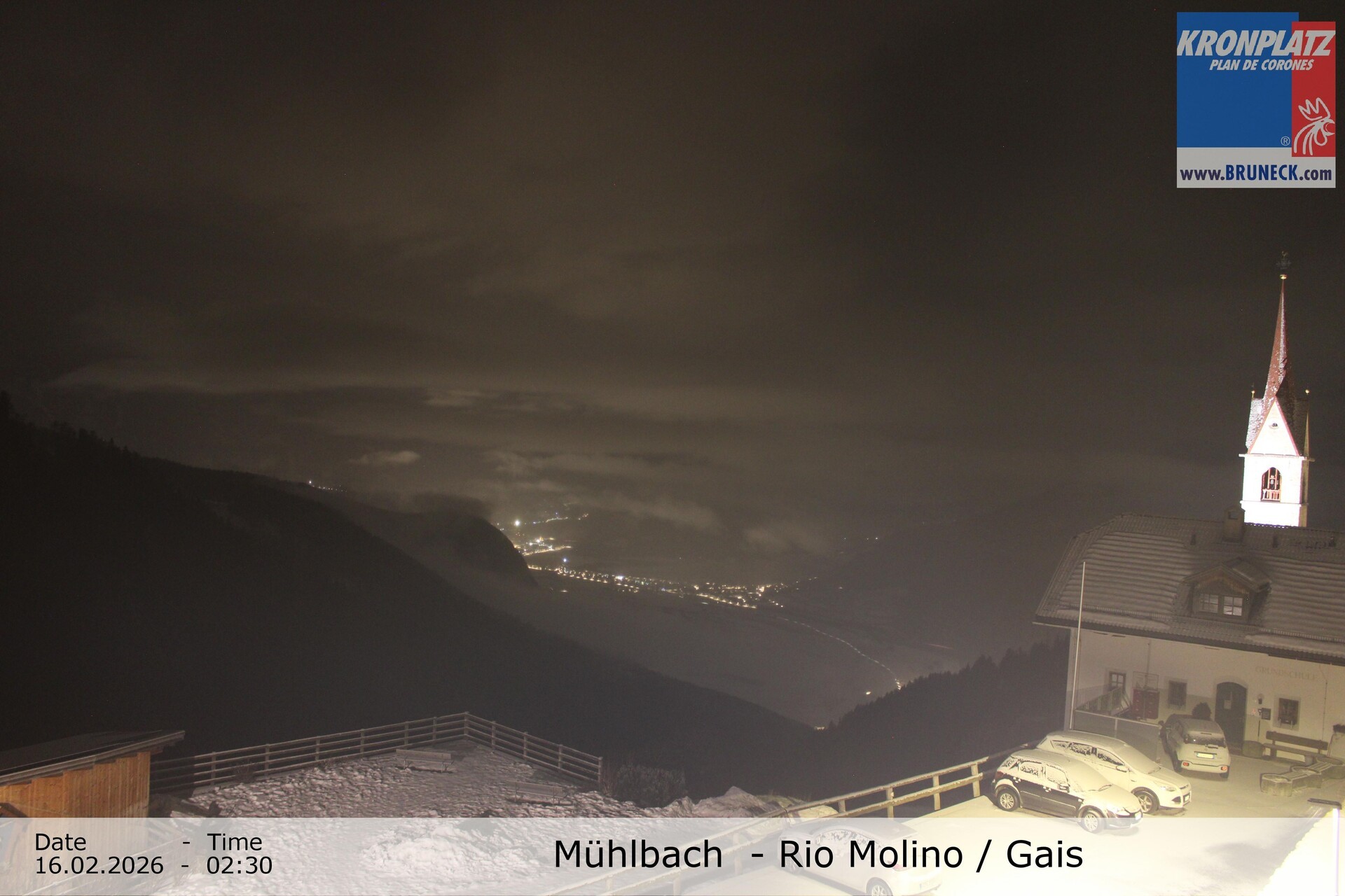 Archiv Foto Webcam Blick auf Gais im Tauferer Ahrntal